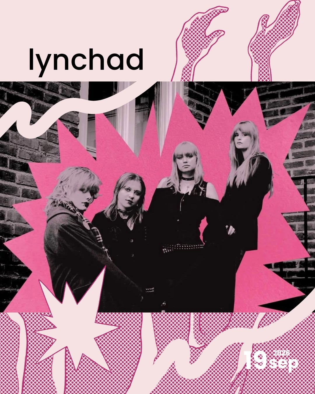 Poster från Kulturkaoset med en bandbild på Östersundsbandet Lycnhad.